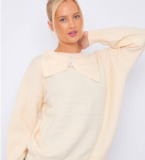 Bow detail jumper