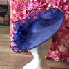 Royal blue hatinator on headband