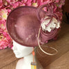 Lilac headband fascinator with cream