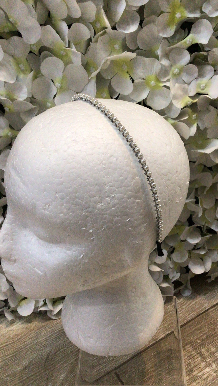 Pearl and Silver headband