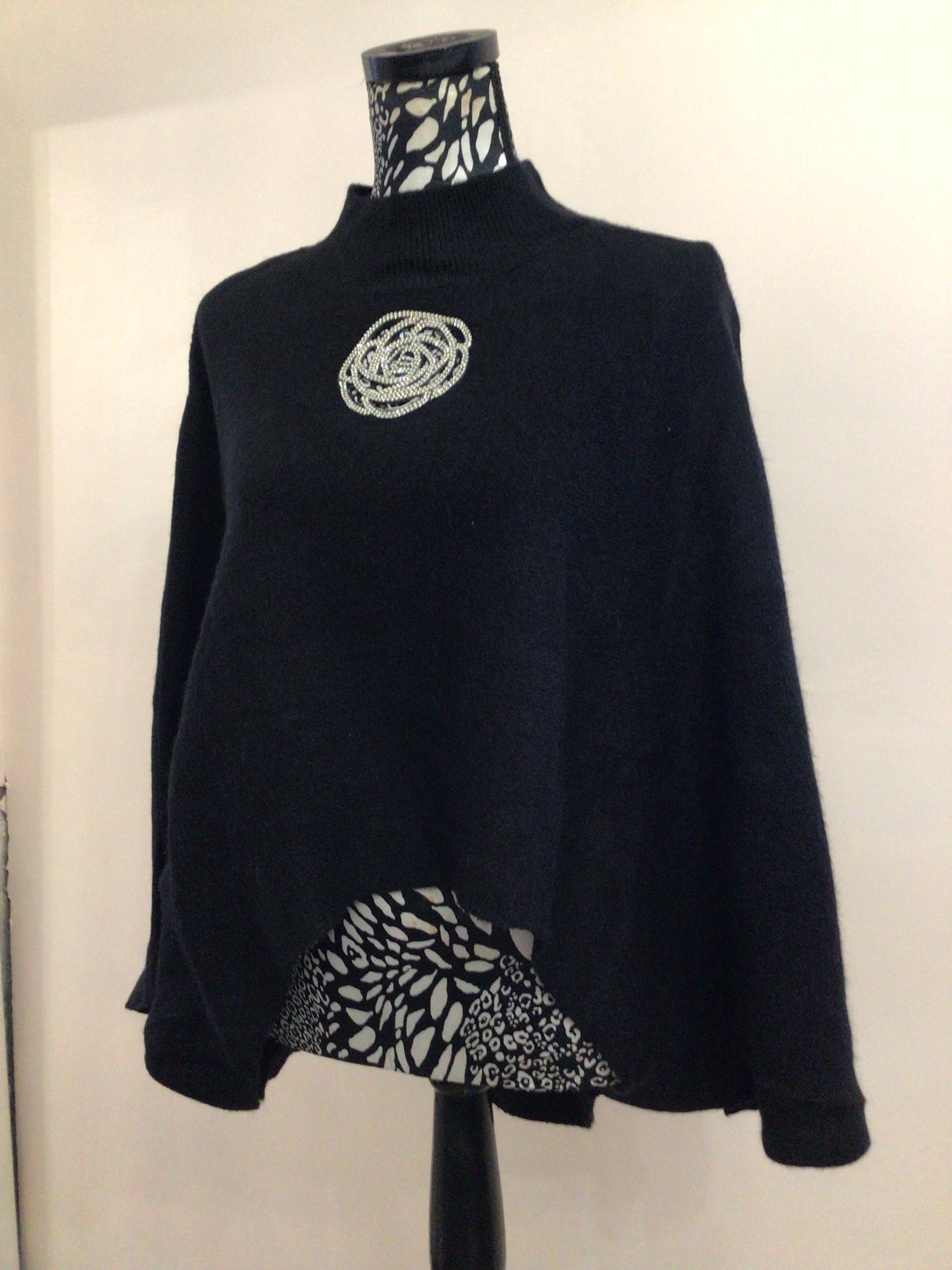 Diamanté Rose Jumper
