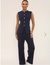 Navy knitted set
