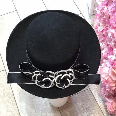 Black felt hat