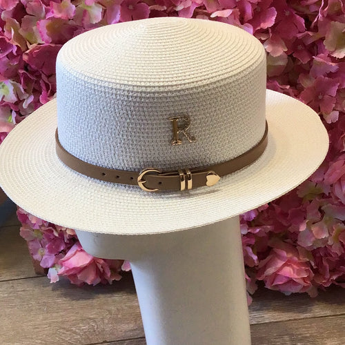 Boater hat- White