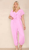 Harem ruffle jumpsuit