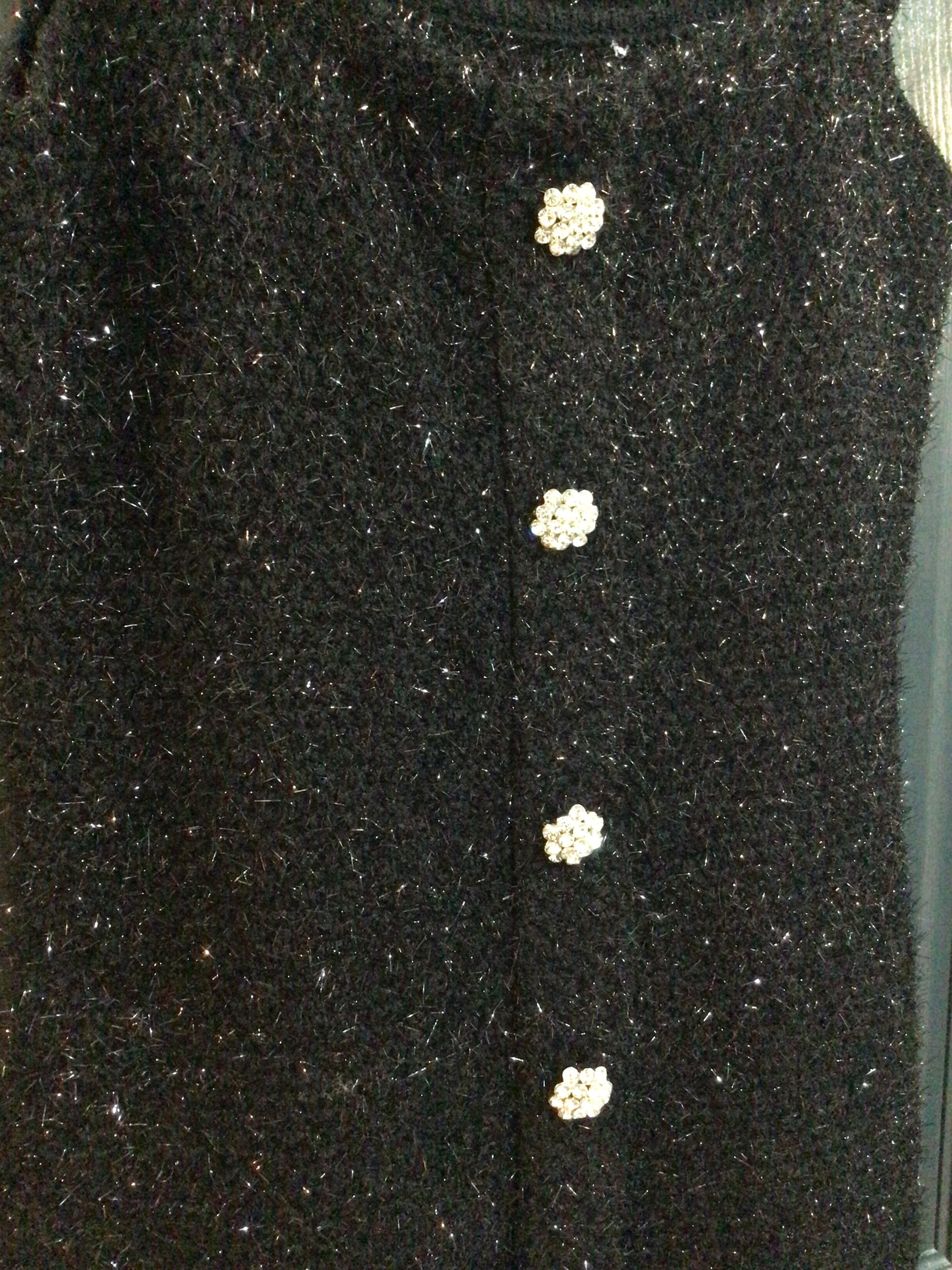 Knitted Black Sparkle Dress