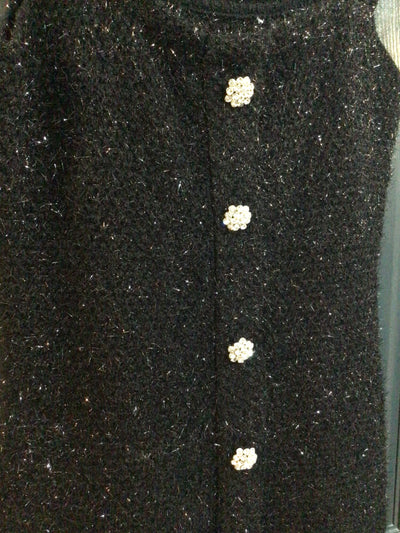 Knitted Black Sparkle Dress