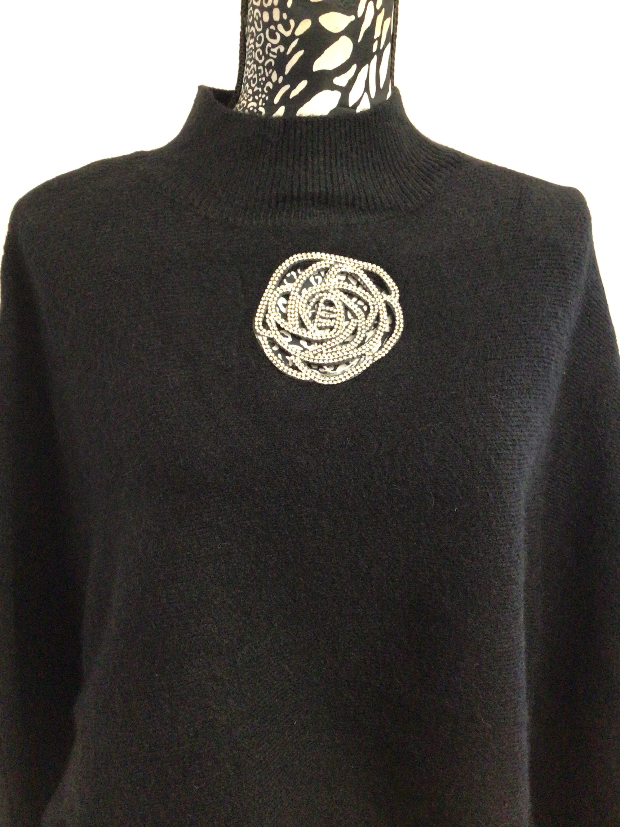 Diamanté Rose Jumper