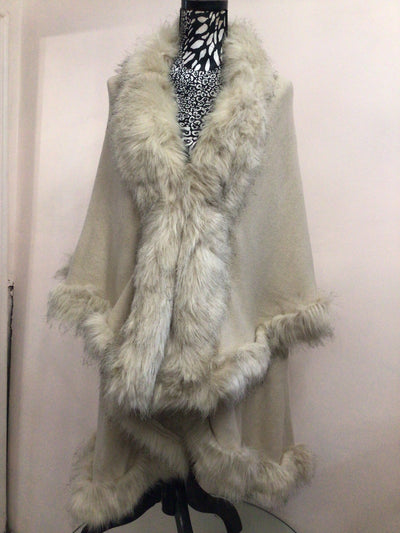 Faux Fur Cape