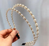 Pearl and bead headband