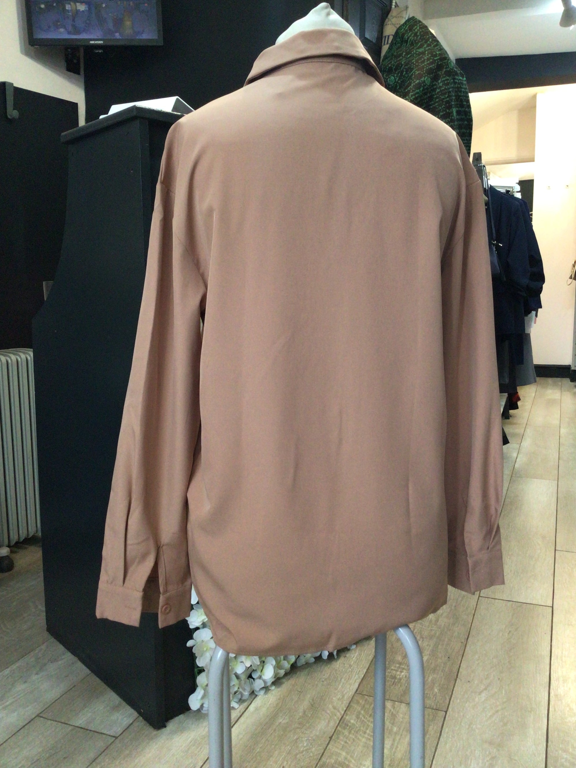Front Button Blouse with Diamanté Detail