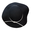 Black felt hat with diamanté rope detail