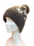 Bobble hat with faux fur bobble