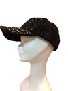 Sequin adjustable baseball cap