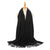 Soft Black pashmina with delicate tassle detail