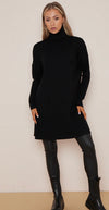 Long roll neck jumper