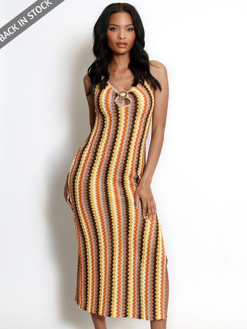Golden ring cami dress