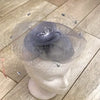 Grey pill box fascinator