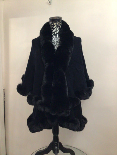 Faux Fur Cape