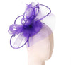 Purple feather fascinator