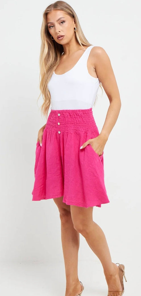 Shorts , hot pink style skirt/shorts one size
