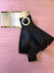 Black Silk Bow Brooch