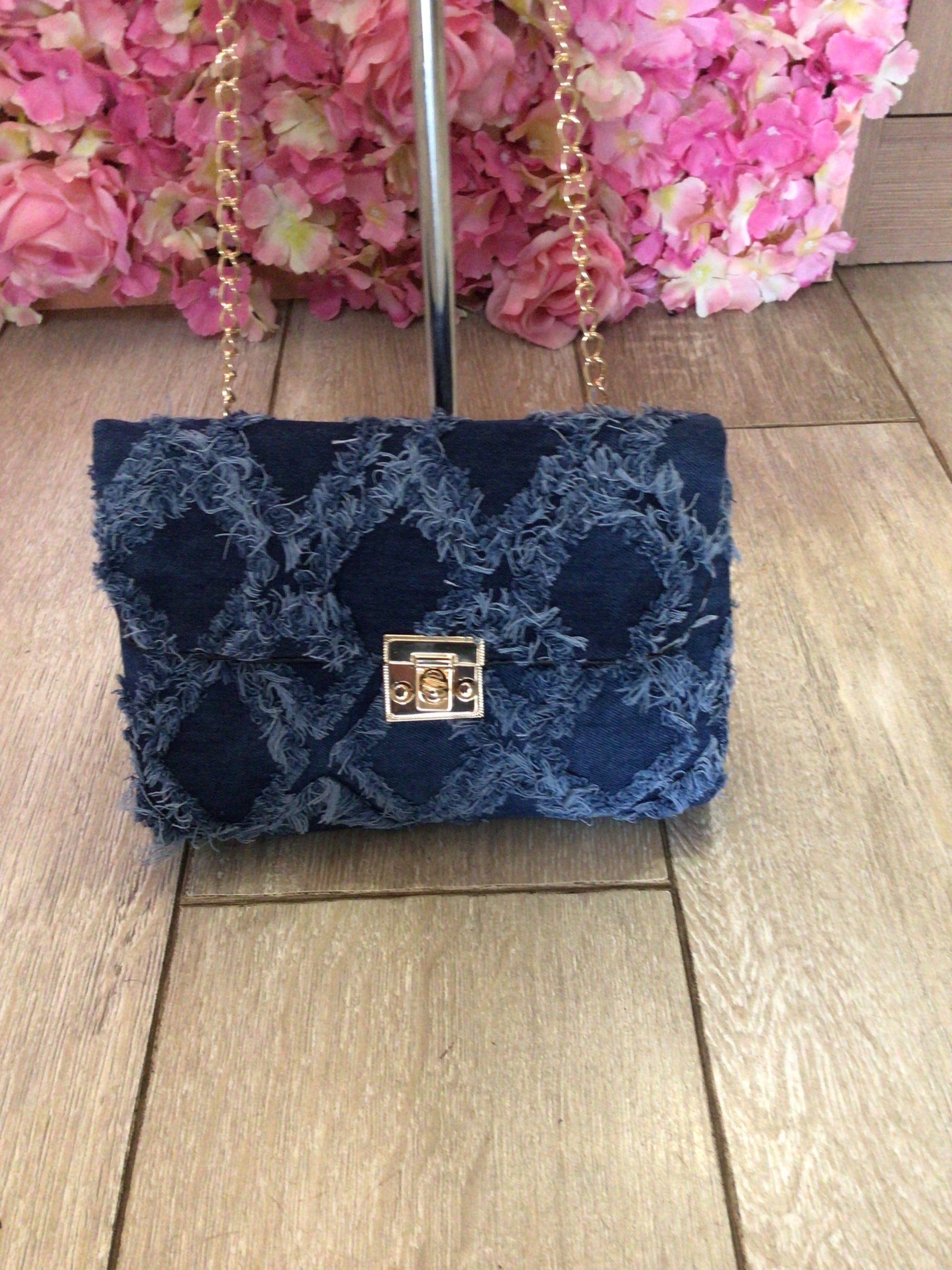 Denim fashion bag
