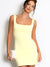 Buttermilk yellow mini dress