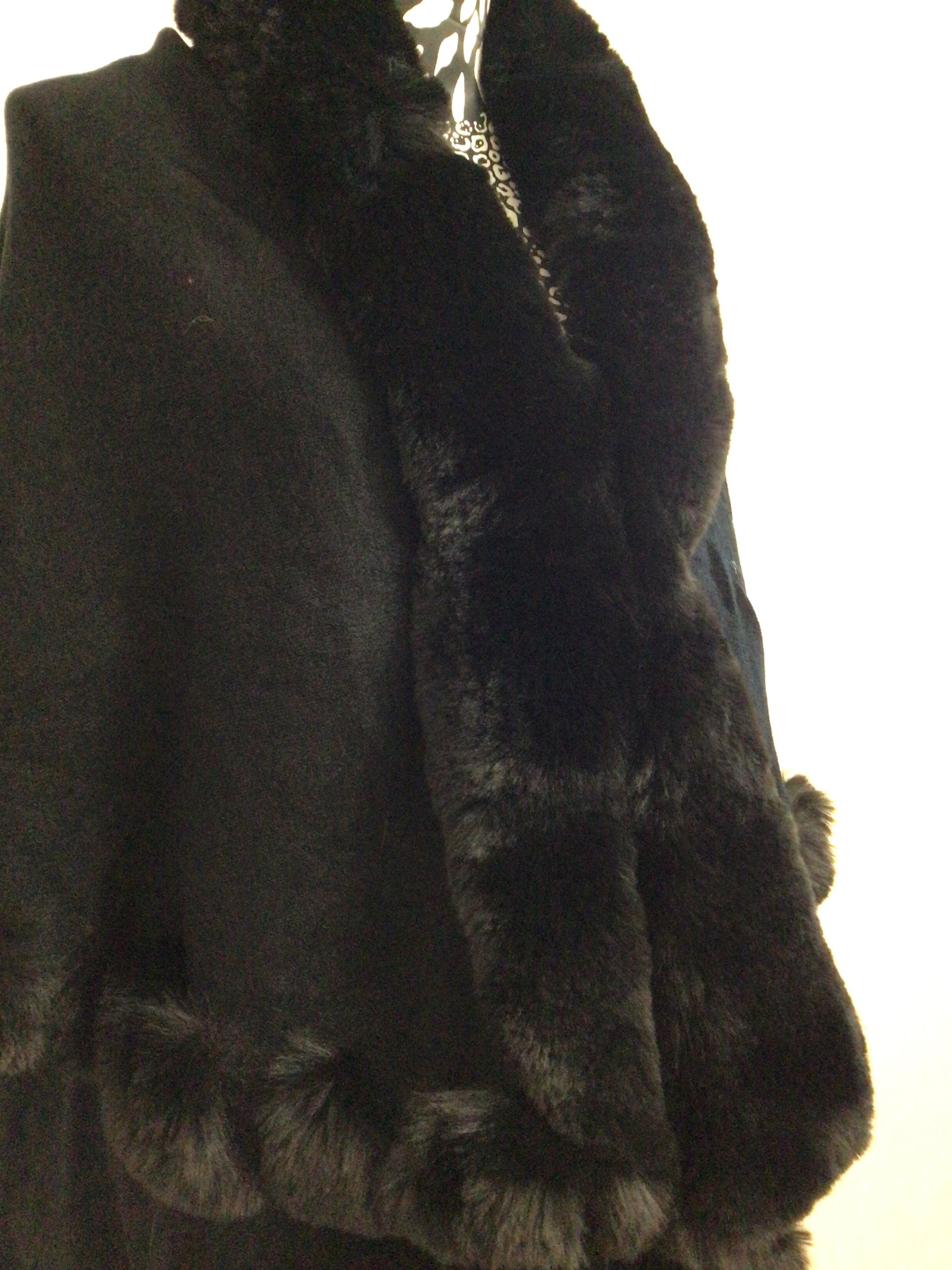 Faux Fur Cape