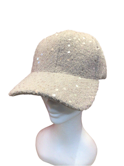 Sequin adjustable baseball cap