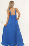 Pleated detail maxi