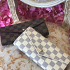 Lv purse , brown and cream