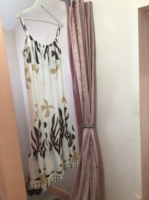 Strappy sun dress with frill