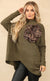 Aida leopard flower jumper