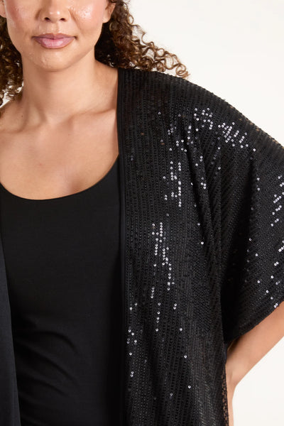 Sequin Kimono Cardigan