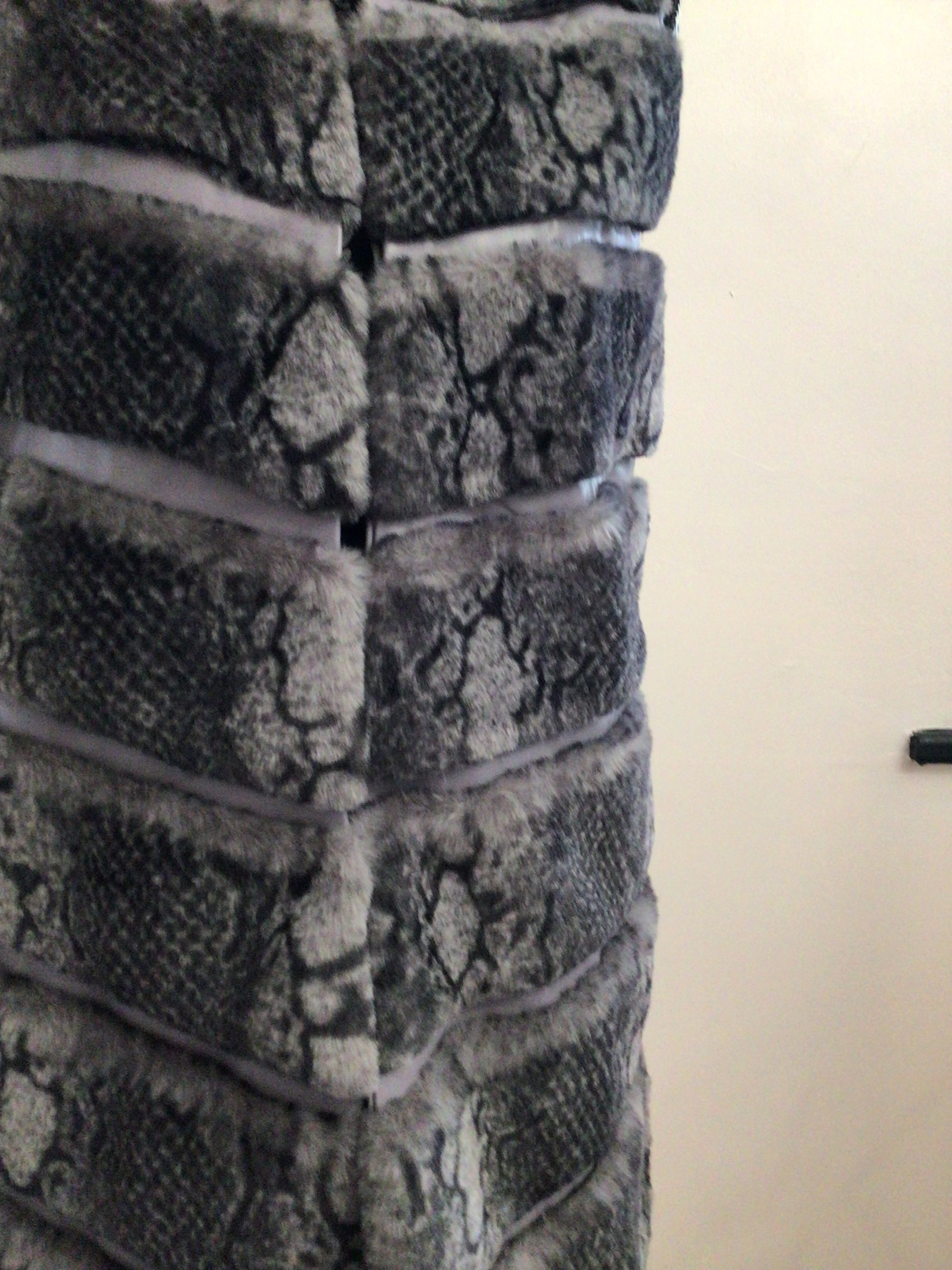 Faux Fur Gilet with animal print