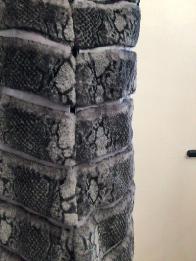 Faux Fur Gilet with animal print