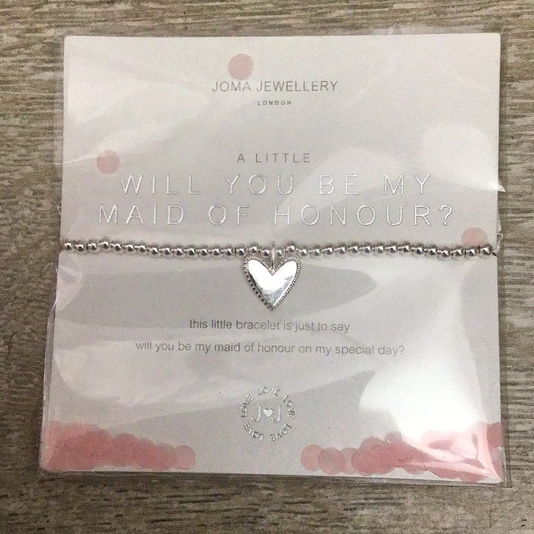 Joma Jewellery Will You be my Maid of Honour?