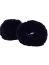 Black faux fur cuffs