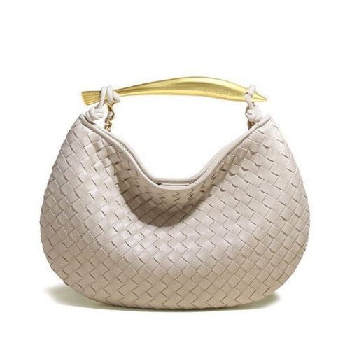 Cream Woven tote bag