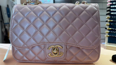 Quilted chain bag