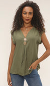Gold Buttoned Top