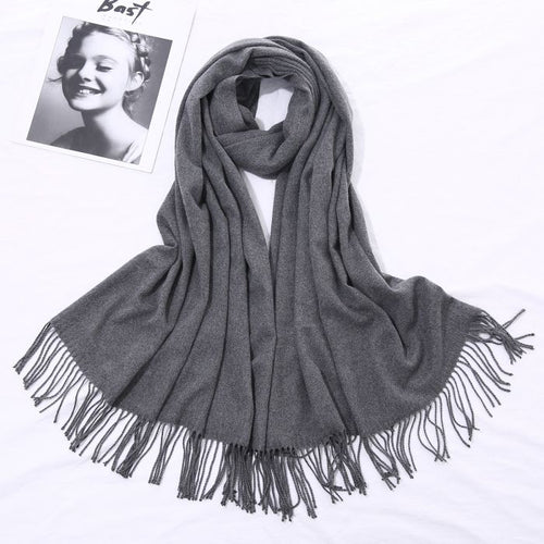 Pashmina Scarf Dark Grey