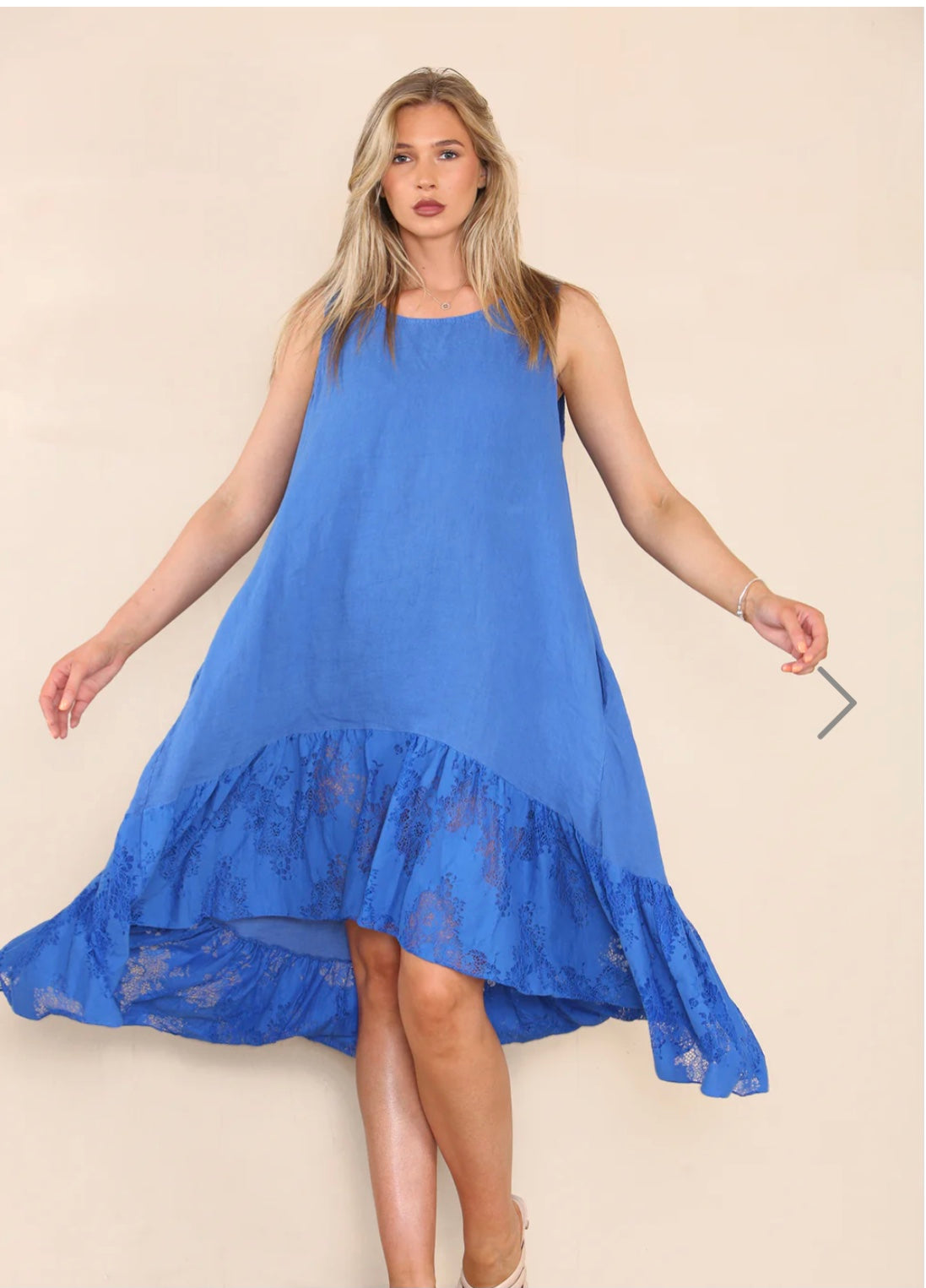 Royal blue tank outlet dress