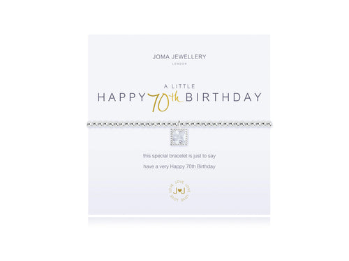 Joma Jewellery - A little Happy 70th birthday Bracelet