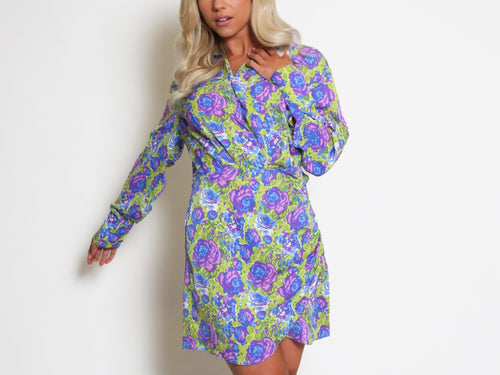 Floral wrap dress